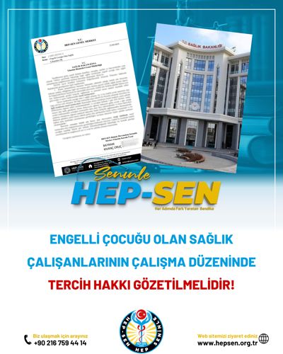 Engelli Çocuğu Olan Sağlık Çalışanlarının Çalışma Düzeninde Tercih Hakkı Gözetilmelidir